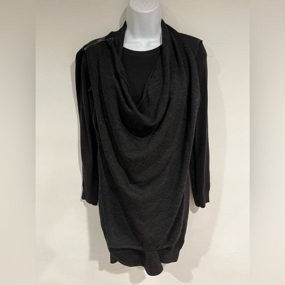 NWT All Saints Drina wrap sexy wool Dress - Picture 6 of 15